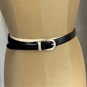 Women’s Leather Belt with Half Circle Buckle Size Medium